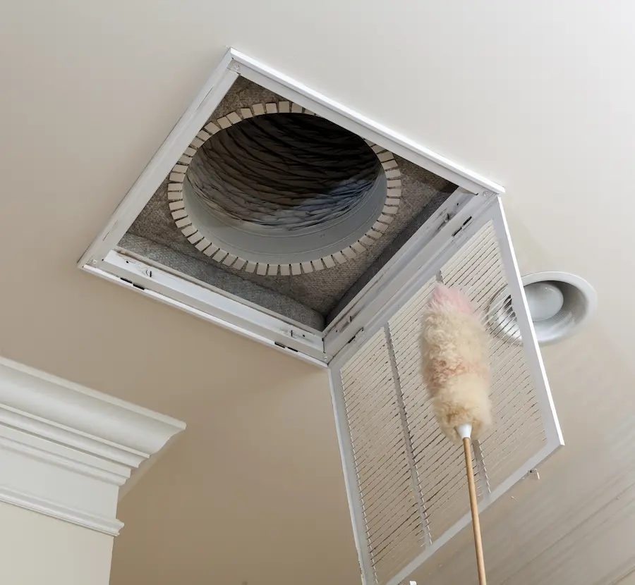 dusting vent air conditioning filter ceiling