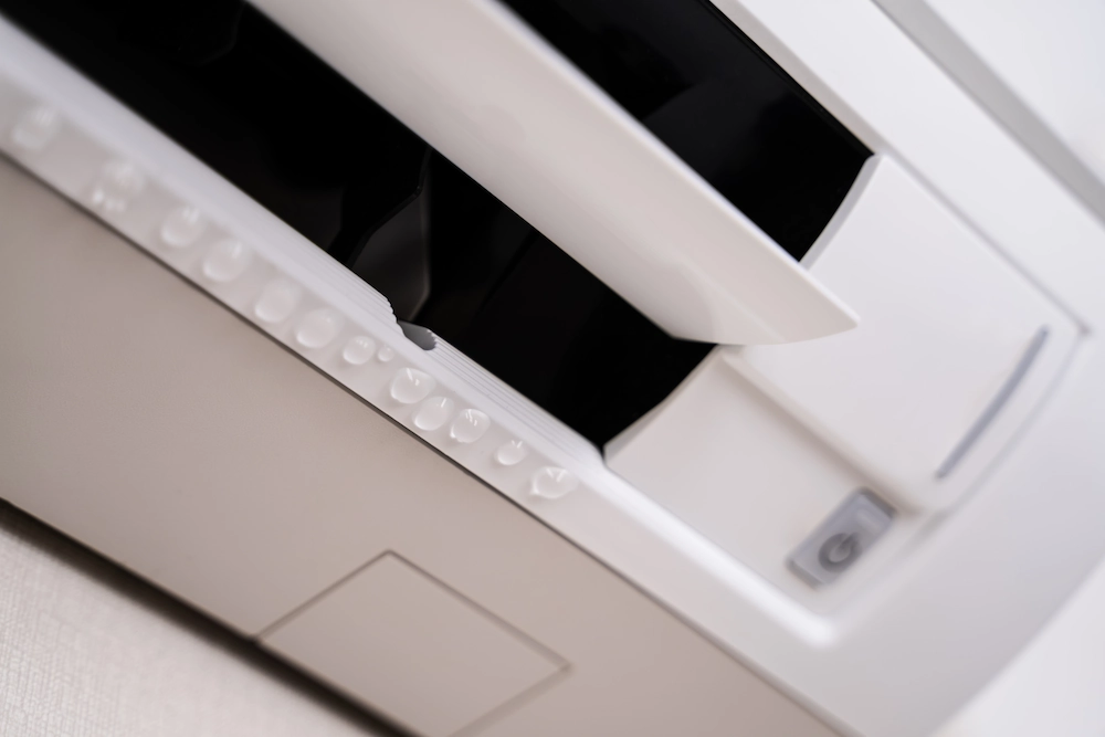 Leaky Air Conditioner At Home On Wall